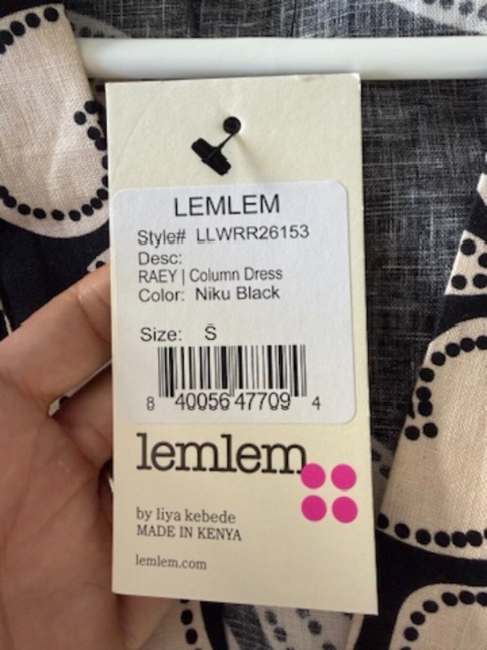 LEMLEM RAEY | Column Dress - Niku Black - Picture 9 of 10